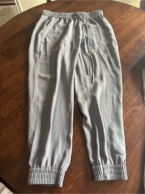 Light Gray women’s Drawstring Jogger work Pants